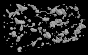 VR Visualization of bubbles in turbulent flow