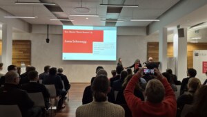 Anna Sebernegg (in front left) during the Award ceremony